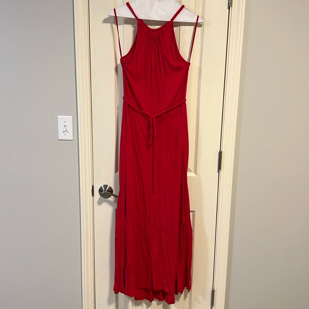 Gap Halter style maxi dress in red